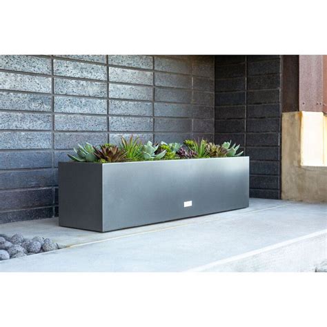 metallic series weathered steel planter box|Metallic Series Galvanized Steel Planter Box .